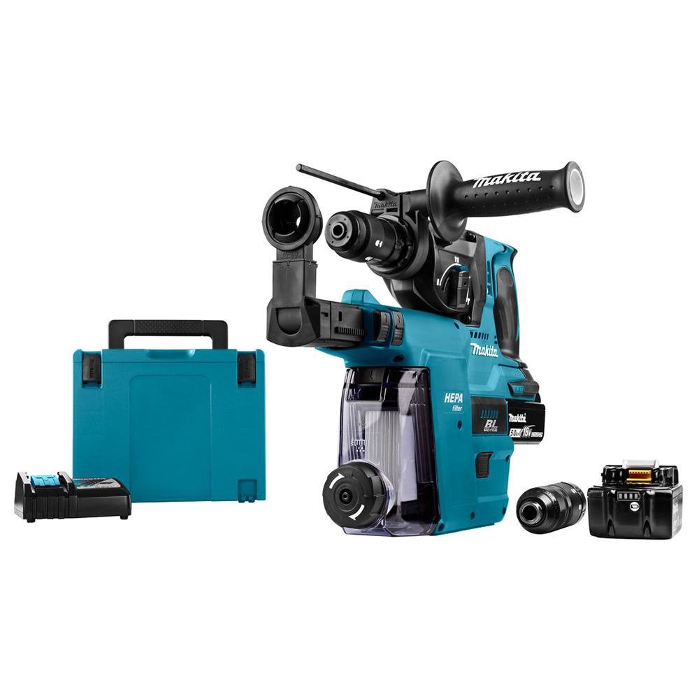 Accu-klopboormachine Makita DHR 243 RTJ1, Verzenden, Gevuld, Zo goed als nieuw