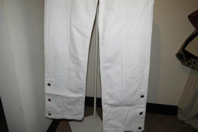 Studio Anneloes witte broek wide fit knopen zijkant ZGAN s/m, Studio Anneloes, Verzenden, Wit, Zo goed als nieuw