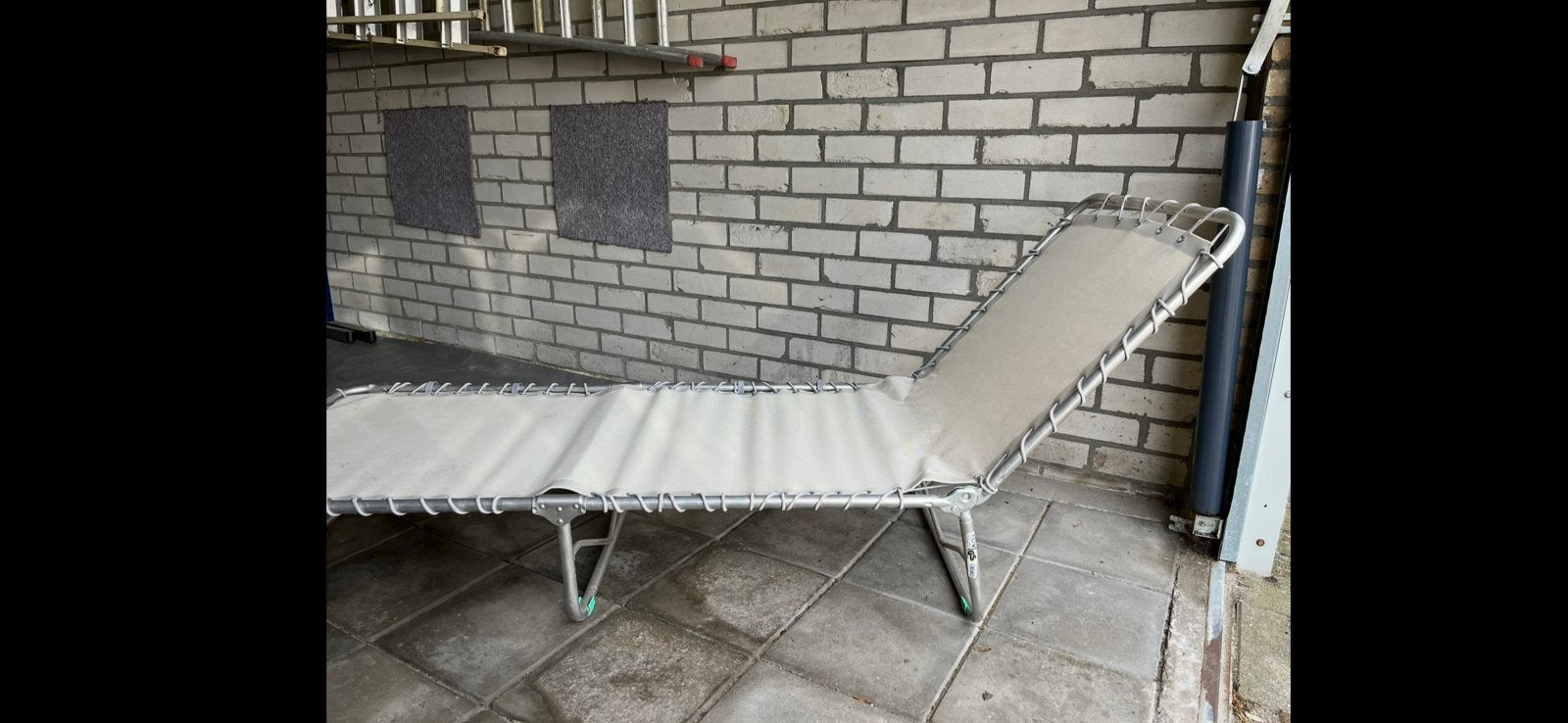 Ligbed 2 st. Inklapbare ligbedden van Crespo, Tuin en Terras, Tuinbanken, Ophalen, Gebruikt, Aluminium