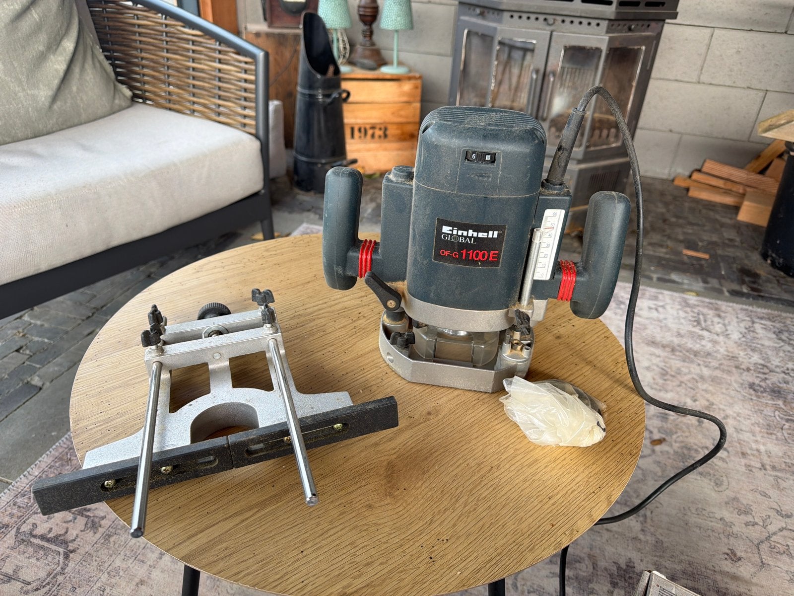 Einhell Global OF-G 1100 E Bovenfrees, Ophalen, Zo goed als nieuw, Elektrisch, Bovenfrees