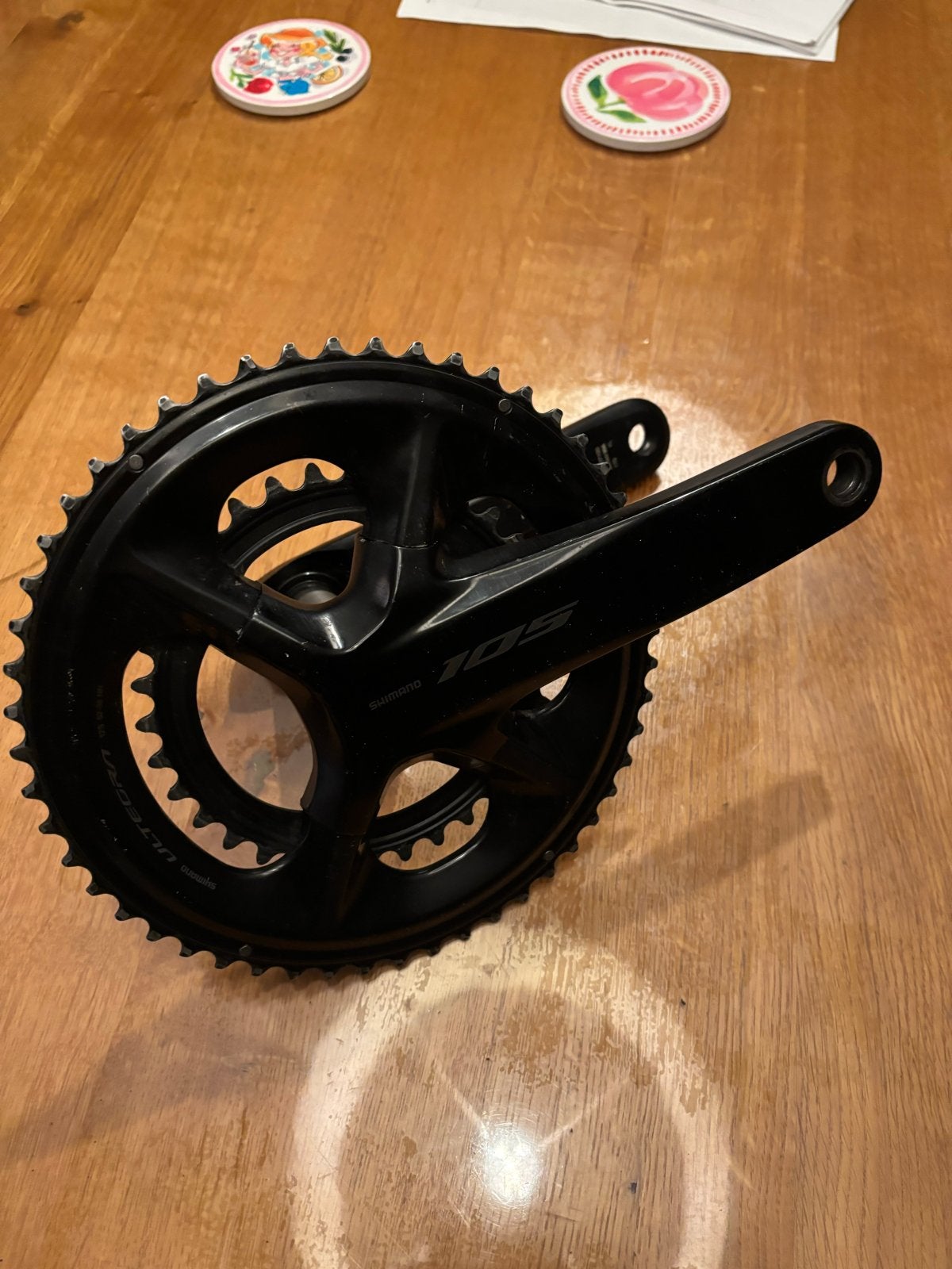 Shimano 105 FC-R7100 Crankstel met 4iiii Powermeter, Fietsen en Brommers, Crankstel of Pedalen, Gebruikt, Ophalen of Verzenden
