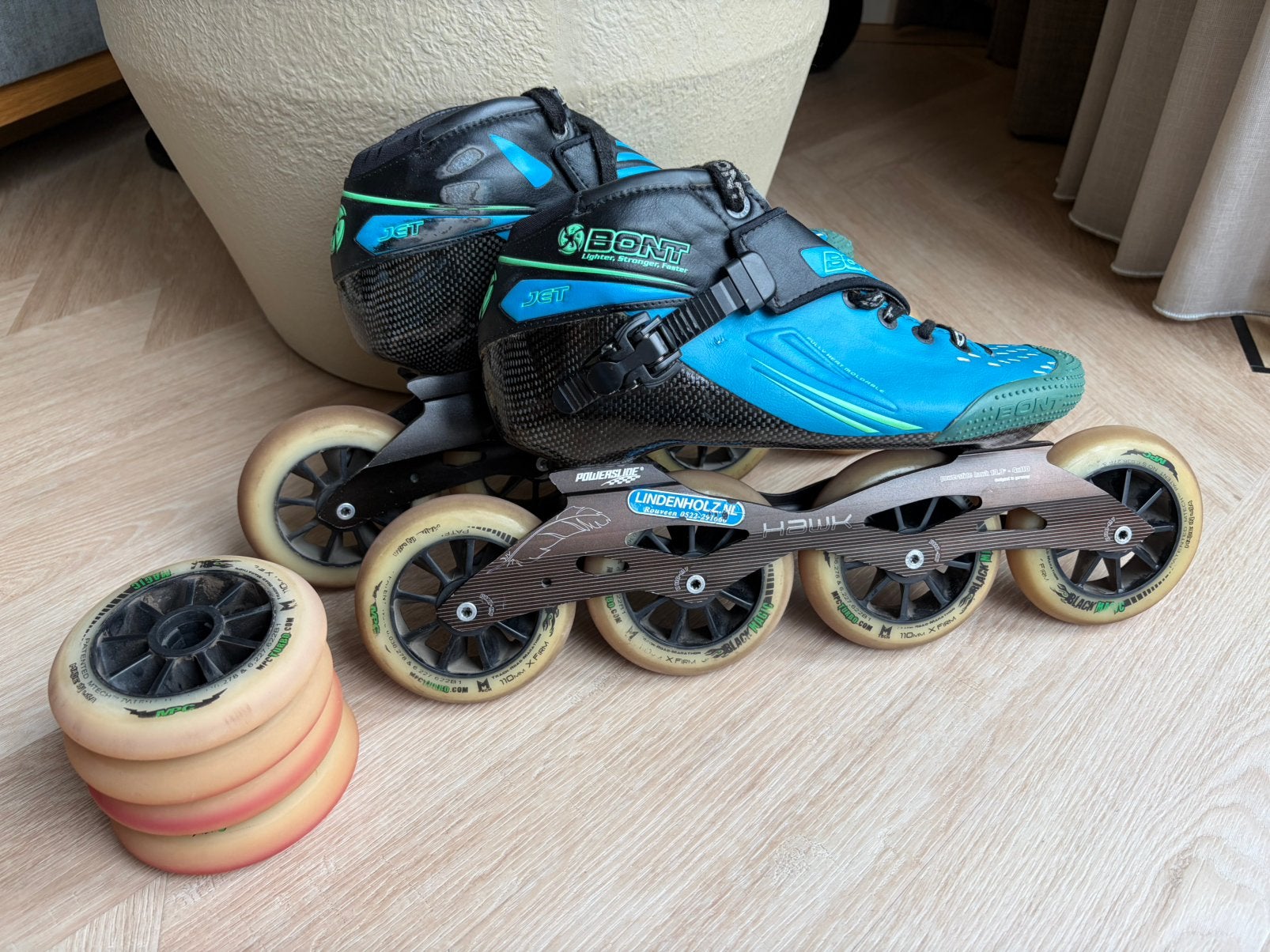 Bont Jet maat 43 4x110mm, Gebruikt, Heren, Inline skates 4 wielen, Ophalen