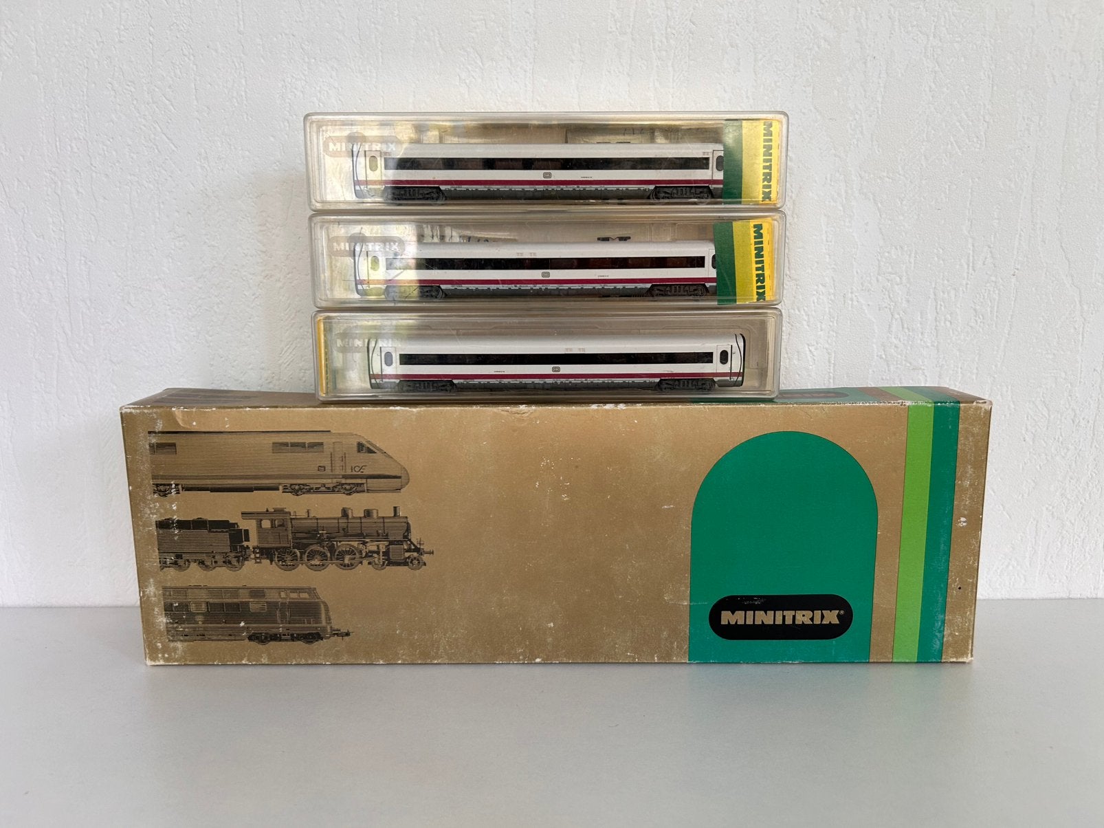 Minitrix ICE set 6-delig treinstel 12996 12997 12998, Treinset, Gelijkstroom, Trix, Ophalen of Verzenden