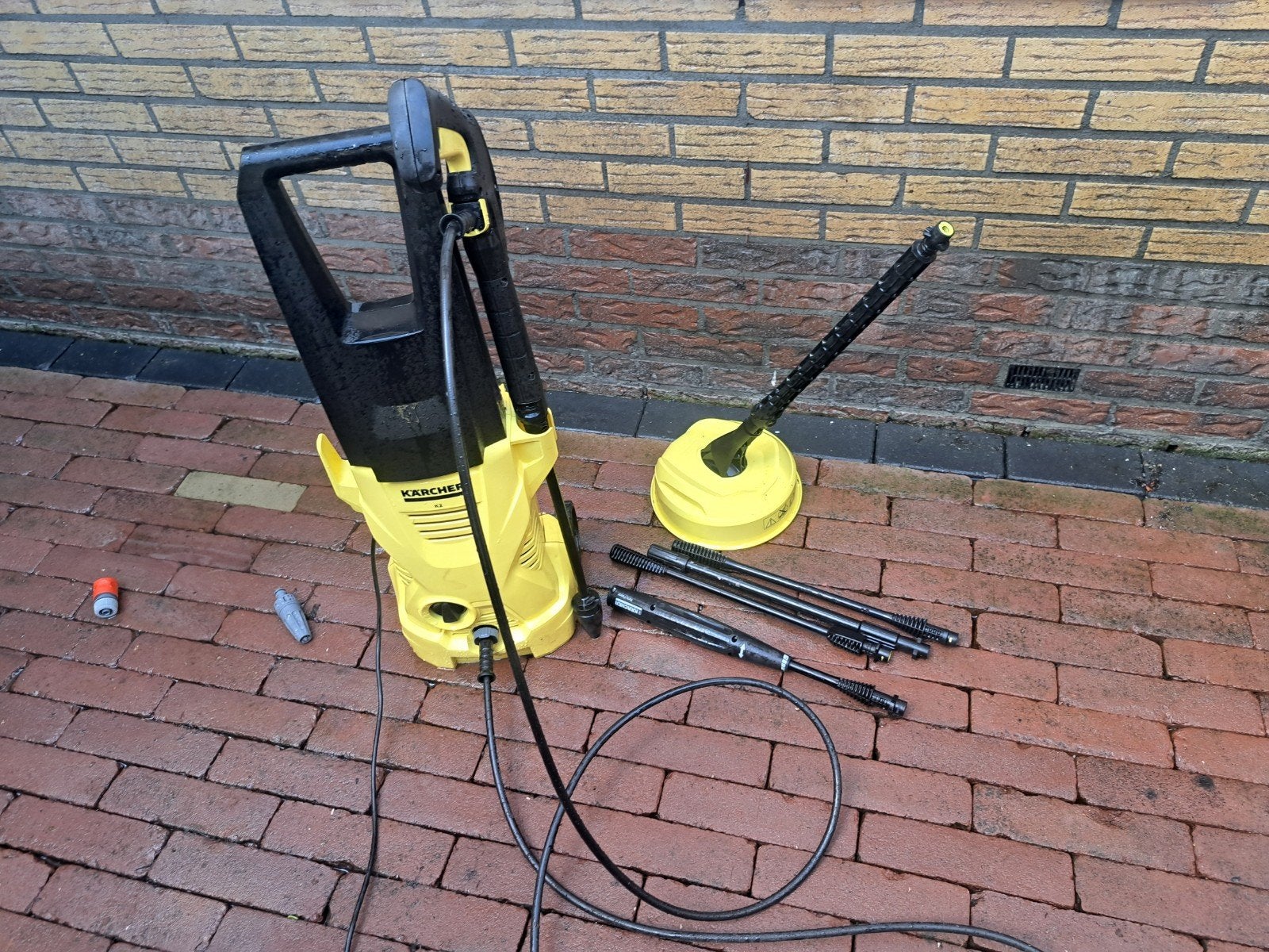 Kärcher hogedrukreiniger met terrasreiniger en accessoires, Ophalen, Gebruikt, Overige typen