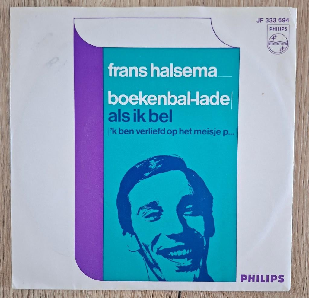Franse Halsema single Boekenbal-lade, Gebruikt, 7 inch, Single, Ophalen of Verzenden