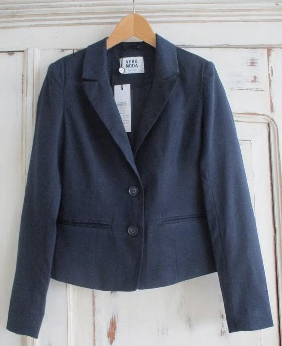 Vero Moda donkerblauw jasje, maat 36, nieuw met label, Oosterveldweg 15, 7274 DZ, Vero Moda, Nieuw, Jasje