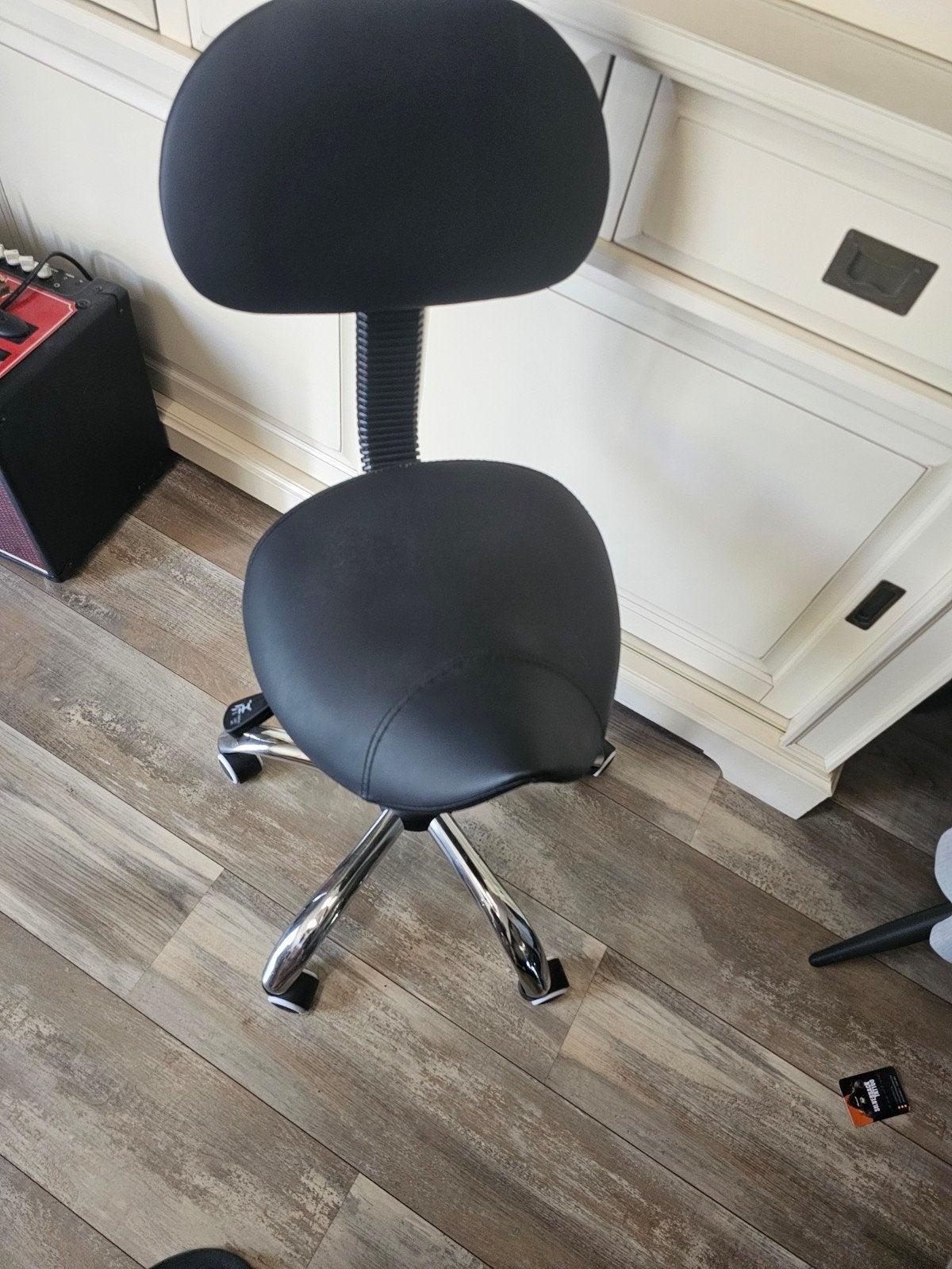 te koop ergonomische stoel kruk, Ophalen, Zwart