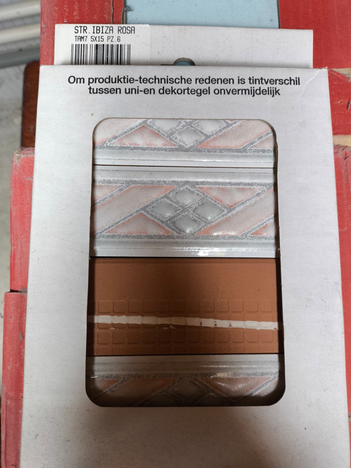 STR. Ibiza Rosa Tegels - 5x15 cm, Doe-het-zelf en Verbouw, Nieuw, Minder dan 20 cm, Minder dan 5 m², Wandtegels
