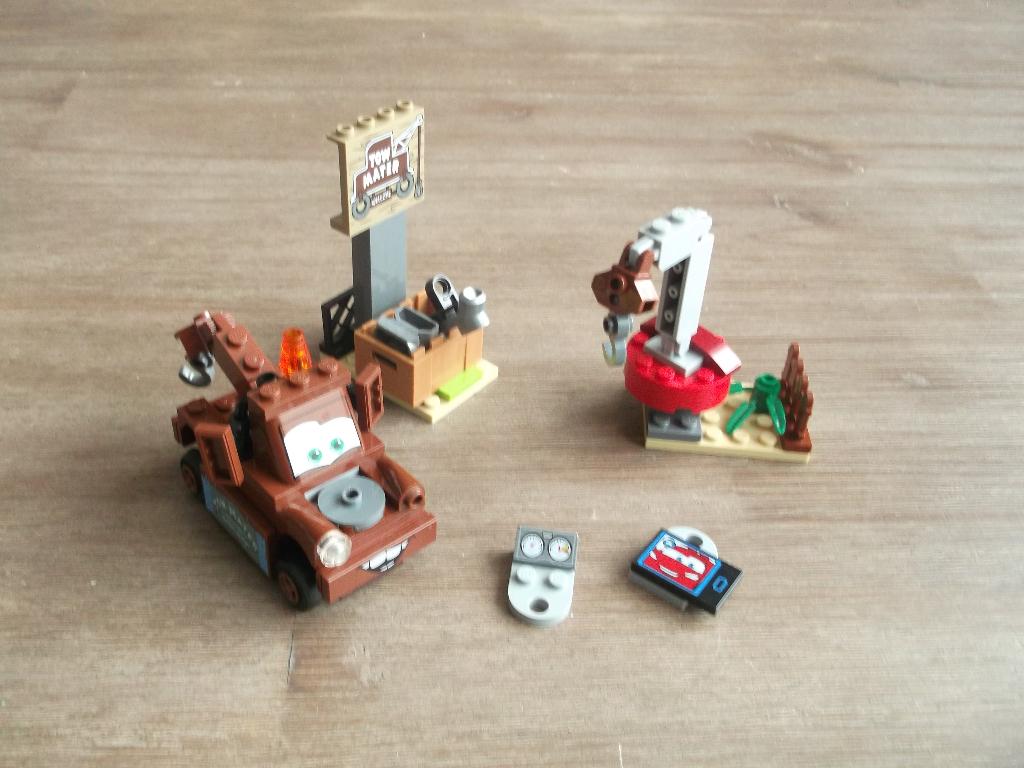 lego junior cars 10733 mater's Junkyard (2017), Ophalen of Verzenden, Gebruikt, Complete set, Lego