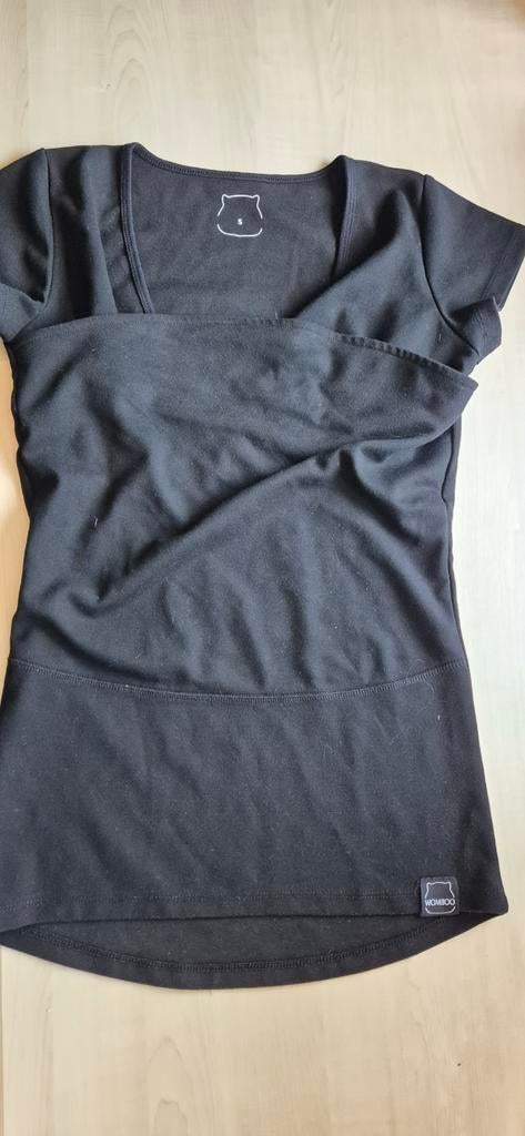 Womboo Kangeroe Shirt Maat S, Womboo, Zwart, Korte mouw, Gedragen