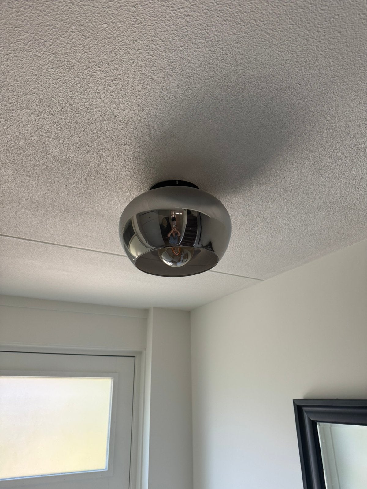 Modern/industriele plafondlamp, Huis en Inrichting, Lampen | Plafondlampen, Ophalen, Zo goed als nieuw