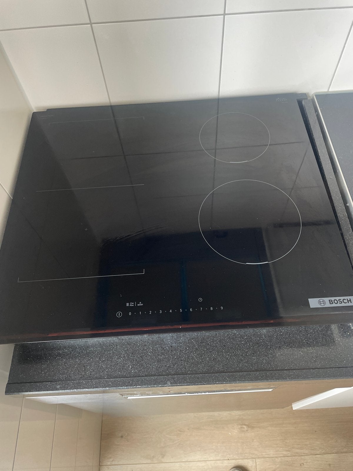 Bosch Inductiekookplaat - 4 kookzones - Zo goed als nieuw, Witgoed en Apparatuur, Kookplaten, Zo goed als nieuw, Inbouw, Inductie