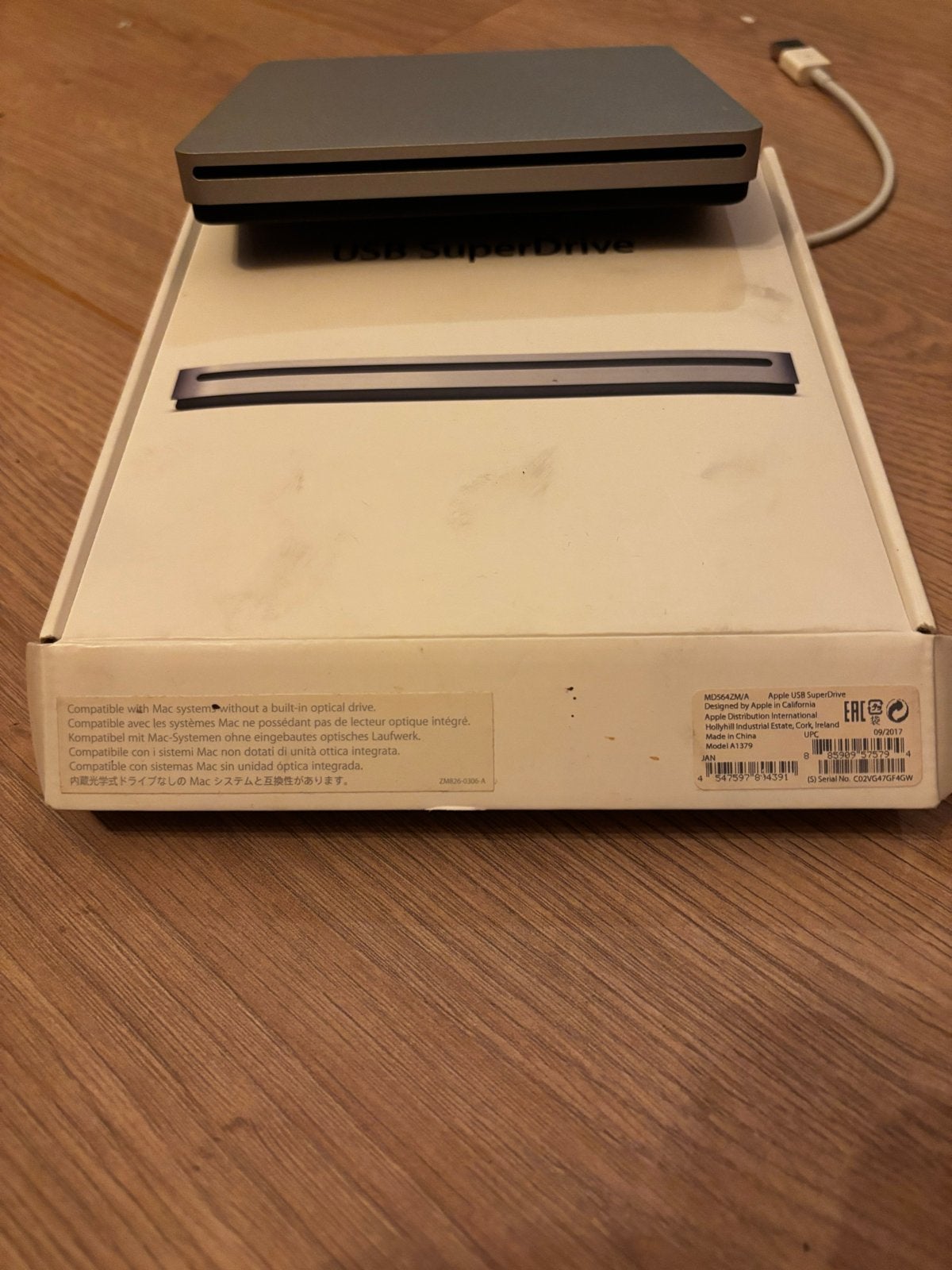 Apple USB SuperDrive - Externe CD/DVD-brander voor Mac, Ophalen of Verzenden, Zo goed als nieuw, Extern, Cd