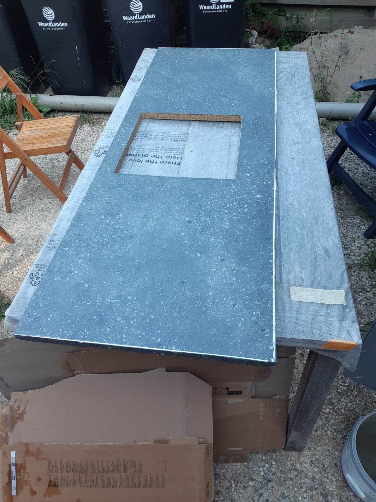 Nieuw IKEA EKBACKEN aanrechtblad - 184x63.5cm, Huis en Inrichting, Keuken | Keukenelementen, Ophalen of Verzenden, Nieuw