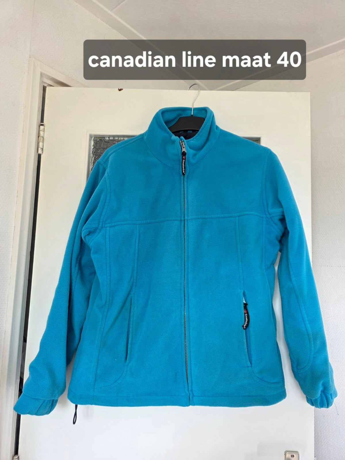 Canadian Line Fleece Jas Maat 40 - Turquoise, Maat 38/40 (M), Blauw, Ophalen of Verzenden, Canadian Line