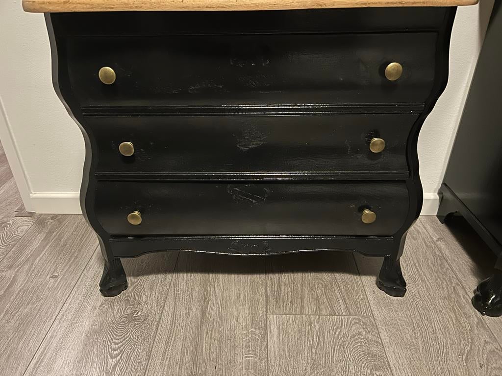 Brocante kastjes, 2 stuks,  met 3 lades, Ophalen