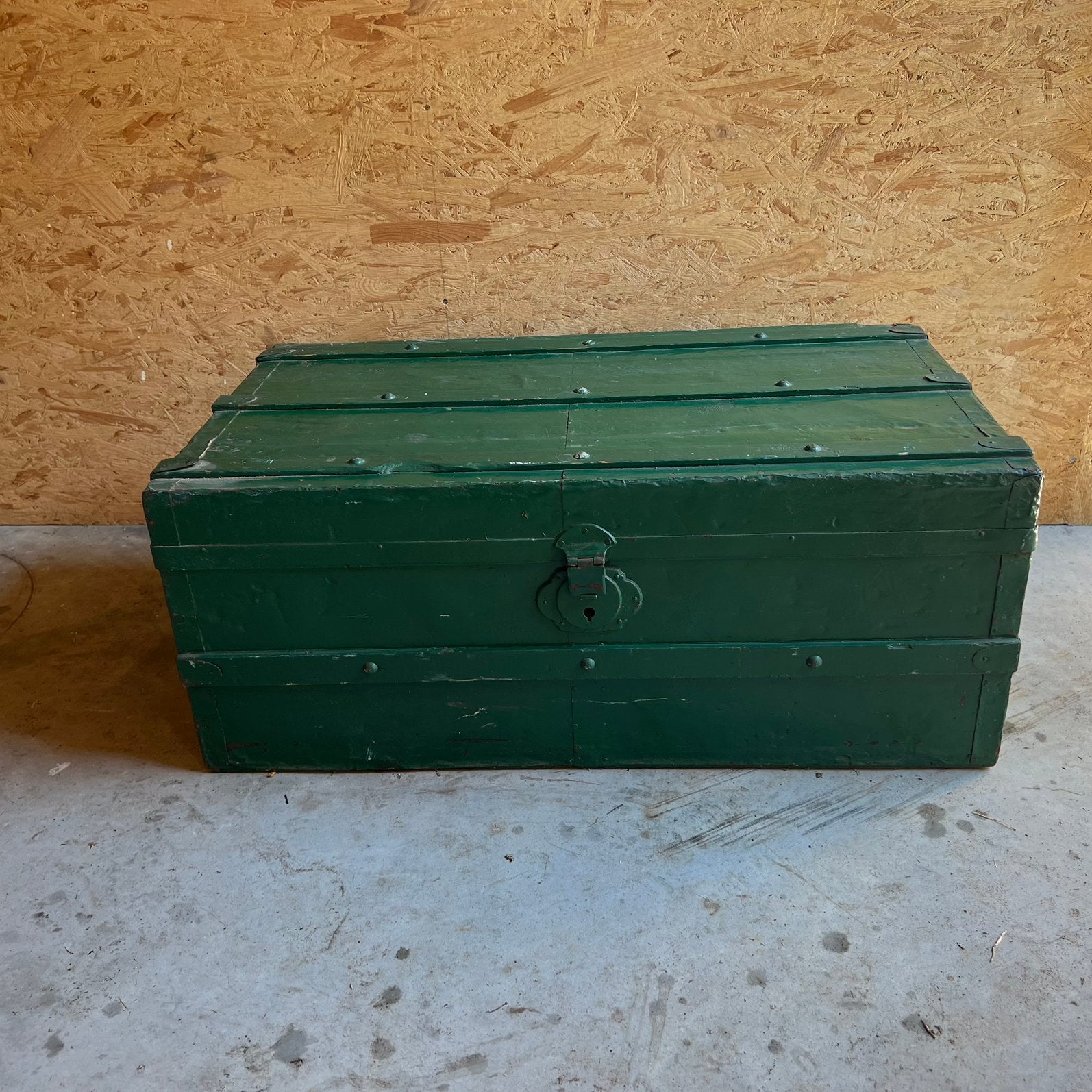 Grote groene kist, Ophalen, Gebruikt, 50 tot 100 cm, Minder dan 50 cm
