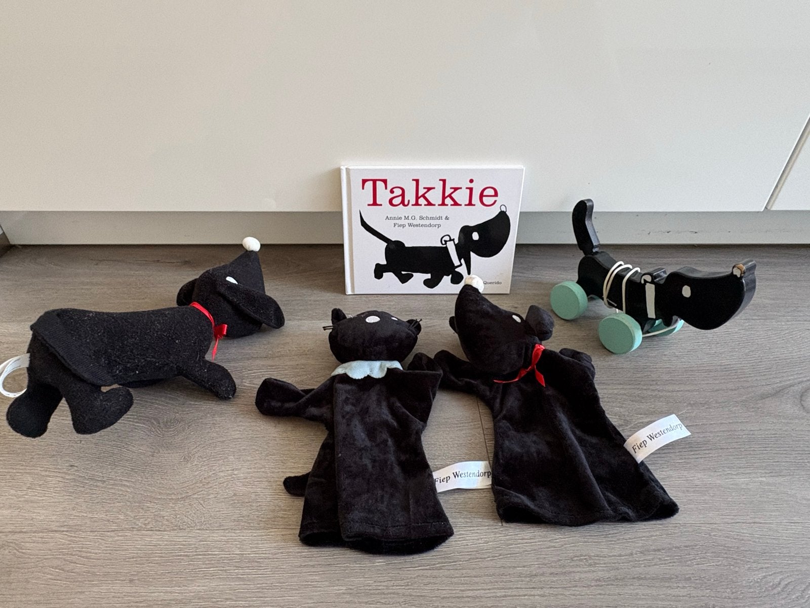 Takkie knuffels en boek - Fiep Westendorp, Gebruikt, Overige merken, Overige karakters, Zwart