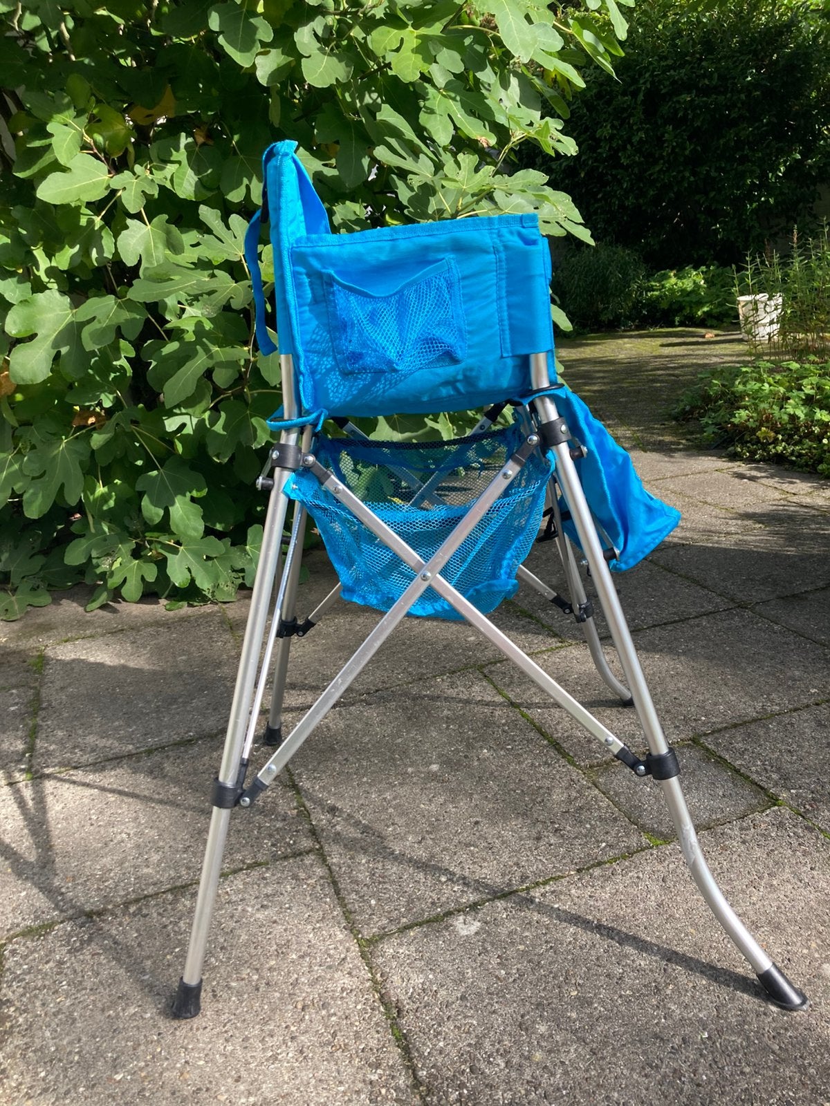 Opvouwbare kinderstoel, blauw, Ophalen of Verzenden, Zo goed als nieuw, Inklapstoel, Aanschuifbaar