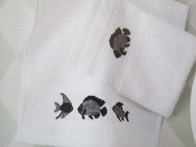Borduurpatroon  Visjes op handdoek en washandje  nr 6458, Verzenden, Nieuw, Handborduren, Patroon