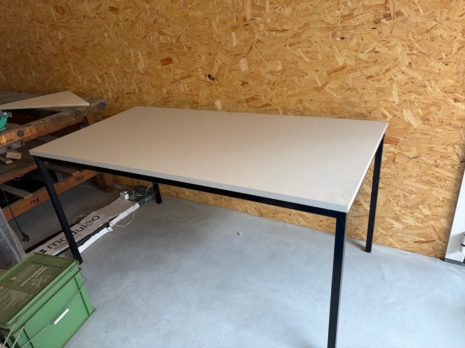 Strakke tafel 80x160 cm - Ideaal voor werk of eetkamer, Ophalen, Gebruikt, 50 tot 100 cm, Vier personen