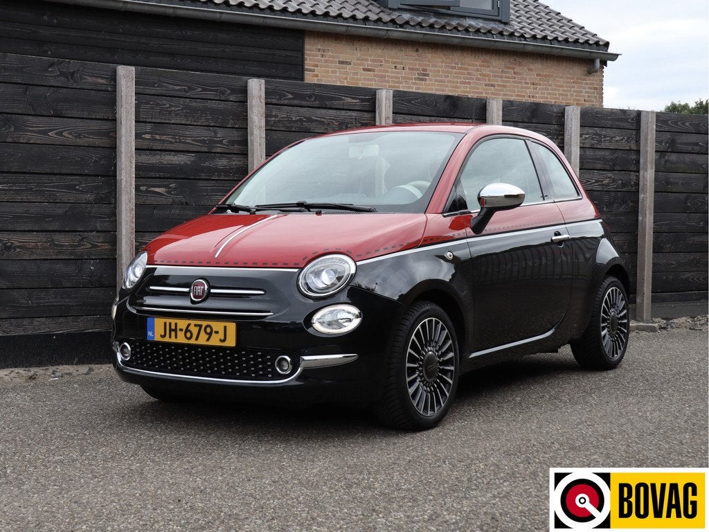 Fiat 500 1.2 Lounge 4 cil. | 2 tone | UNIEK! (bj 2016), Stof, Gebruikt, 4 cilinders, 840 kg