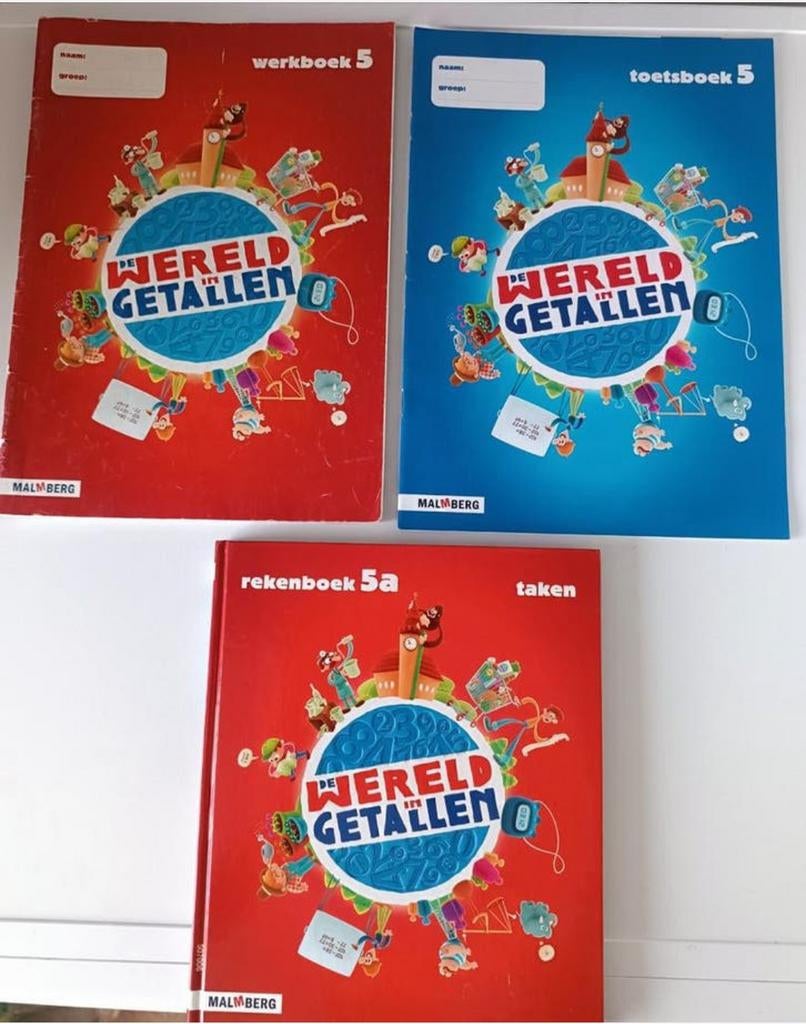 Rekenboeken basisonderwijs groep 5 - De Wereld in Getallen, Ophalen of Verzenden, Overige niveaus