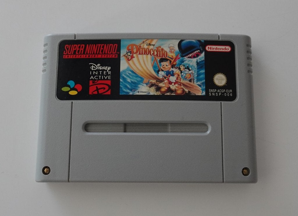 Pinocchio voor Super Nintendo, Spelcomputers en Games, Ophalen, Overige genres, 1 speler, Zo goed als nieuw