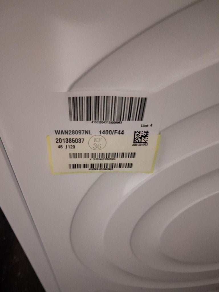 wasmachine, Ophalen, Wolwasprogramma, Zo goed als nieuw, Voorlader