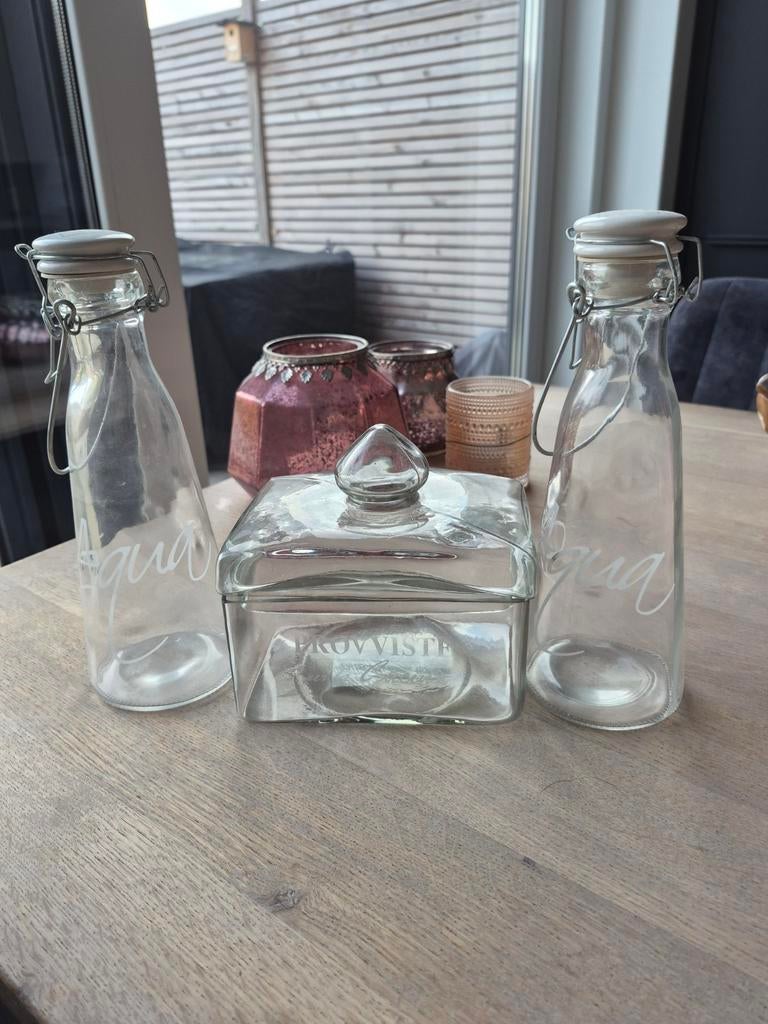 2x Riviera Maison aqua en 1x proviste per la cucina, Huis en Inrichting, Keuken | Servies, Ophalen, Zo goed als nieuw