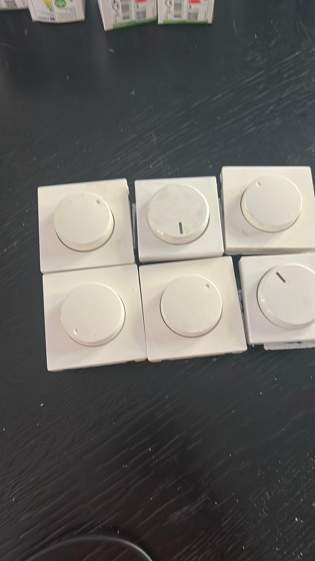 6 dimbare spots opbouw, Huis en Inrichting, Lampen | Spots, Ophalen of Verzenden, Gebruikt, LED, Dimbaar