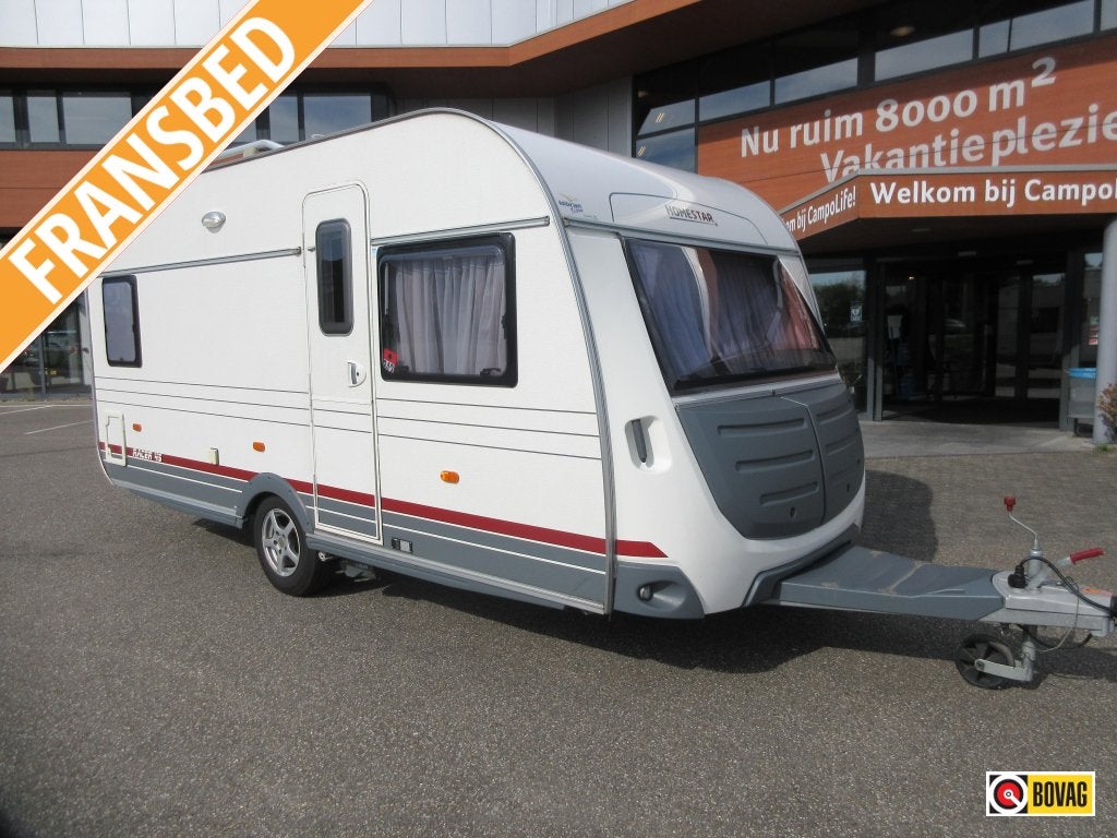HomeStar Racer 45 ZEER NETJES EN MODERN, Caravans en Kamperen, Overige merken, Rondzit, Overige typen, Schokbreker