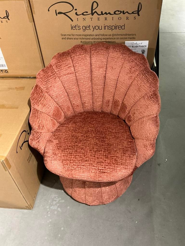 Richmond Interiors Lounge Chair Blossom Blush Fushion, Huis en Inrichting, Fauteuils, Ophalen, Zo goed als nieuw