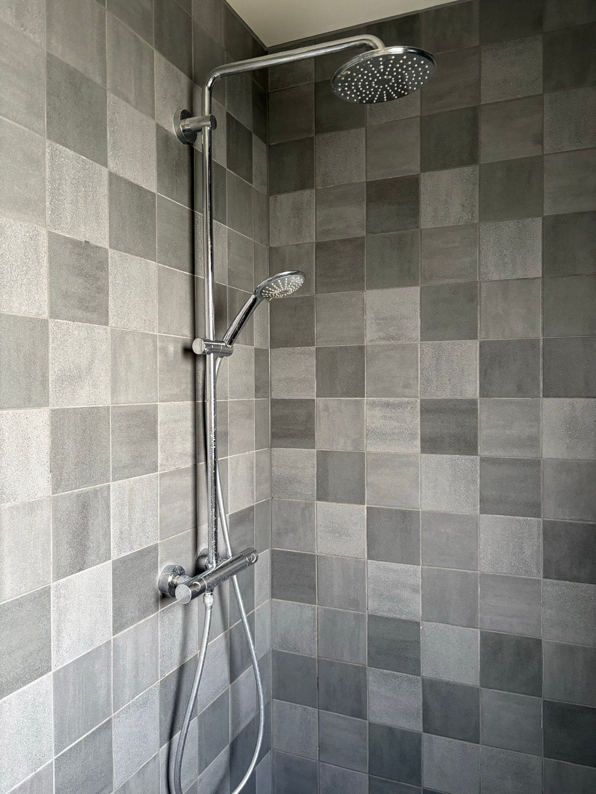 Doucheset Hans Grohe met thermostaatkraan, Doe-het-zelf en Verbouw, Sanitair, Ophalen of Verzenden, Gebruikt, Chroom, Douche