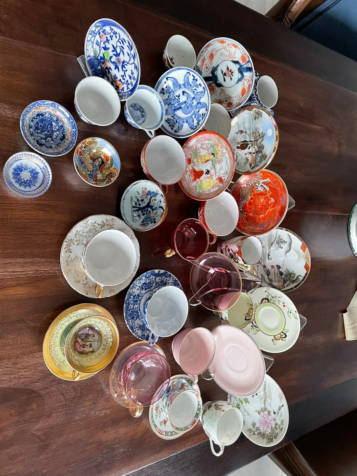 Kopjes en schotels antiek en oud, Ophalen