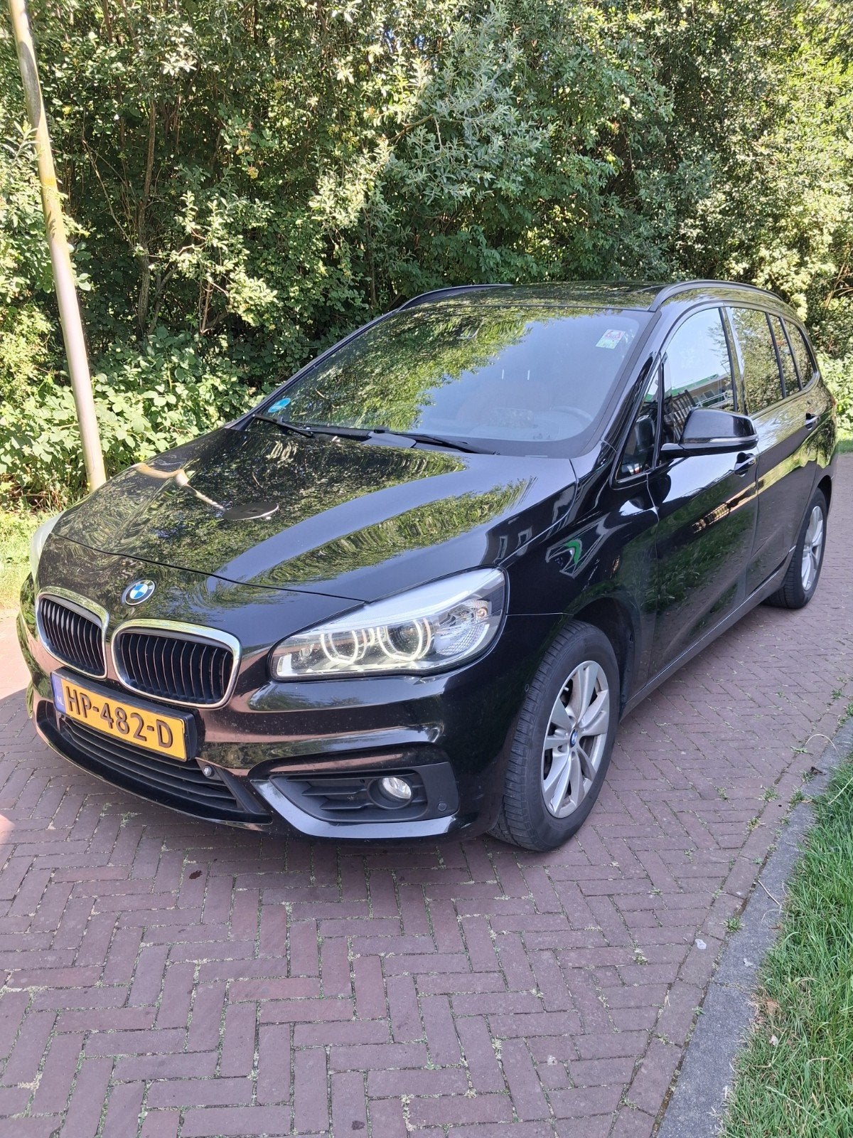 BMW 2-Serie Gran Tourer 1.5 216D 85KW AUT 2015 Zwart, Auto's, BMW, Automaat, Euro 5, Achterwielaandrijving, Bi-Xenon koplampen