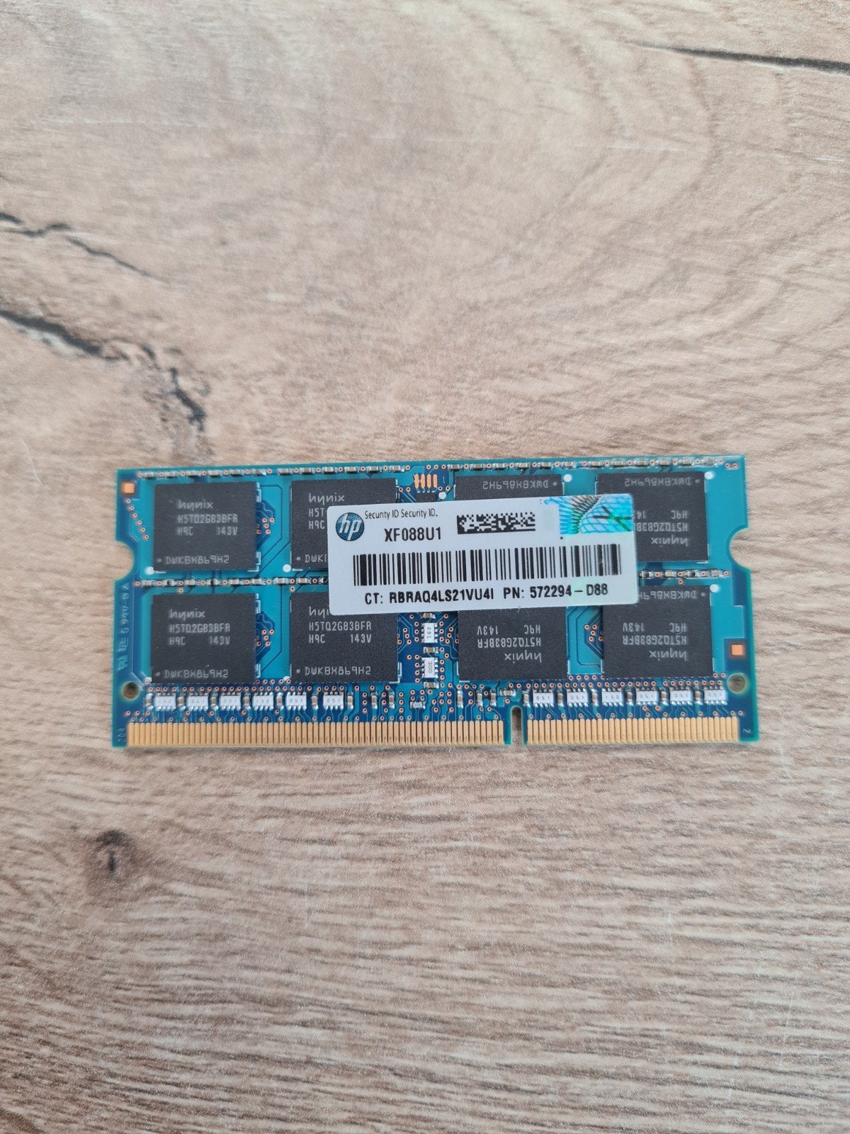 Hynix 4GB 2Rx8 PC3-10600S-9-10-F2 RAM, Computers en Software, RAM geheugen, Refurbished, DDR3, Ophalen of Verzenden, Laptop