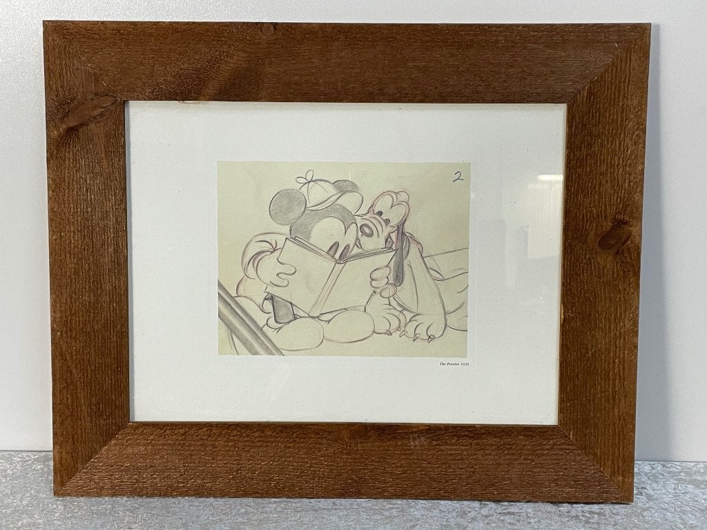 Oude Mickey Mouse Antimatieschets the Pointer, Verzamelen, Disney, Zo goed als nieuw, Overige typen, Mickey Mouse, Ophalen of Verzenden