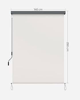 Songmics Vertical Sun Shade - 140x250 cm, Nieuw, Ophalen of Verzenden, Minder dan 250 cm, 150 tot 300 cm
