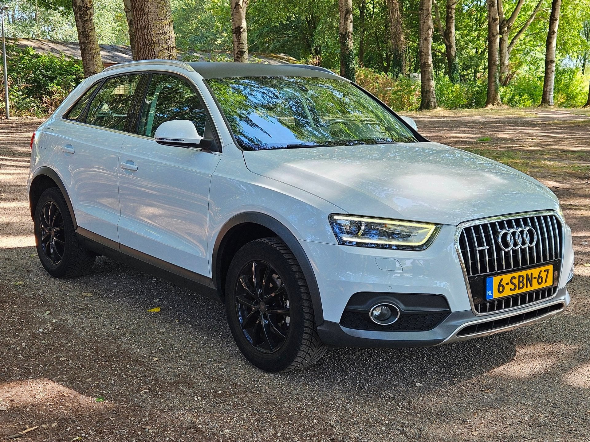 Audi Q3 2.0 TFSI Quattro Pro Line, Auto's, Audi, Euro 5, Zwart, 4 cilinders, Wit