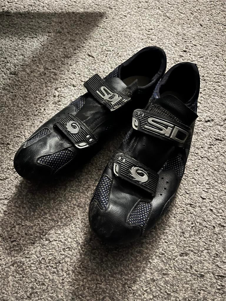 Sidi Racefietsschoenen Maat 46 - Zwart, Fietsen en Brommers, Fietsaccessoires | Fietskleding, Ophalen, Gebruikt, Heren, Schoenen