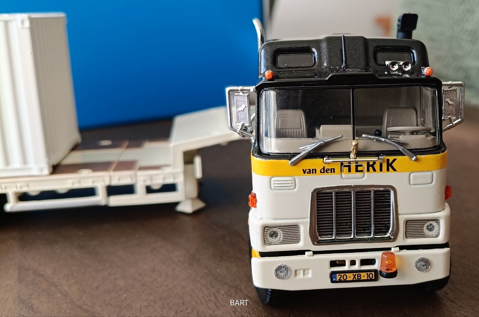 MACK F700 DIEPLADER VAN DE HERIK TEKNO, Ophalen of Verzenden, Zo goed als nieuw, Bus of Vrachtwagen, Tekno