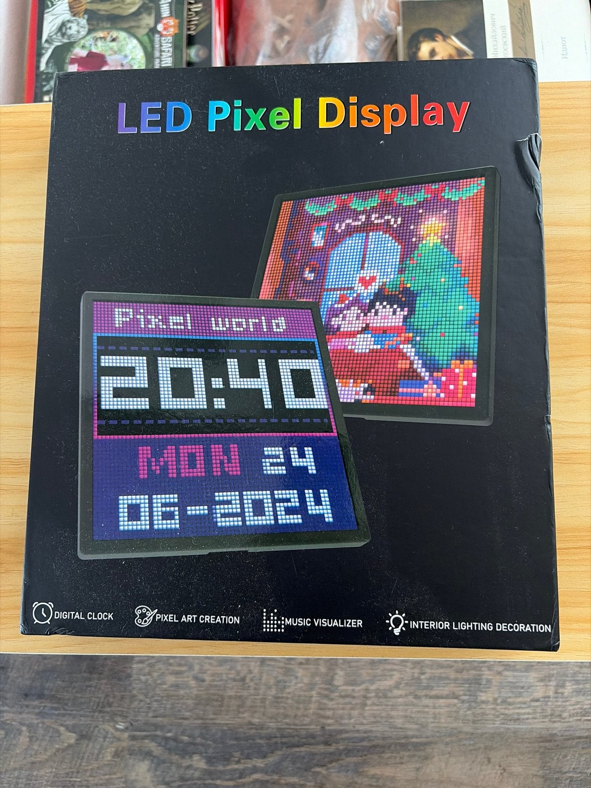 LED Pixel Display Klok - Digitale Klok & Pixel Art, Ophalen of Verzenden, Nieuw