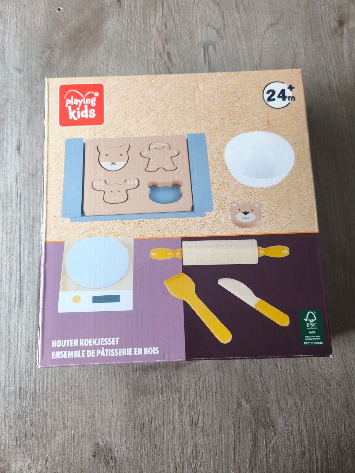 Houten speelgoed koekjes set van playing kids, Kinderen en Baby's, Speelgoed | Houten speelgoed, Ophalen, Nieuw