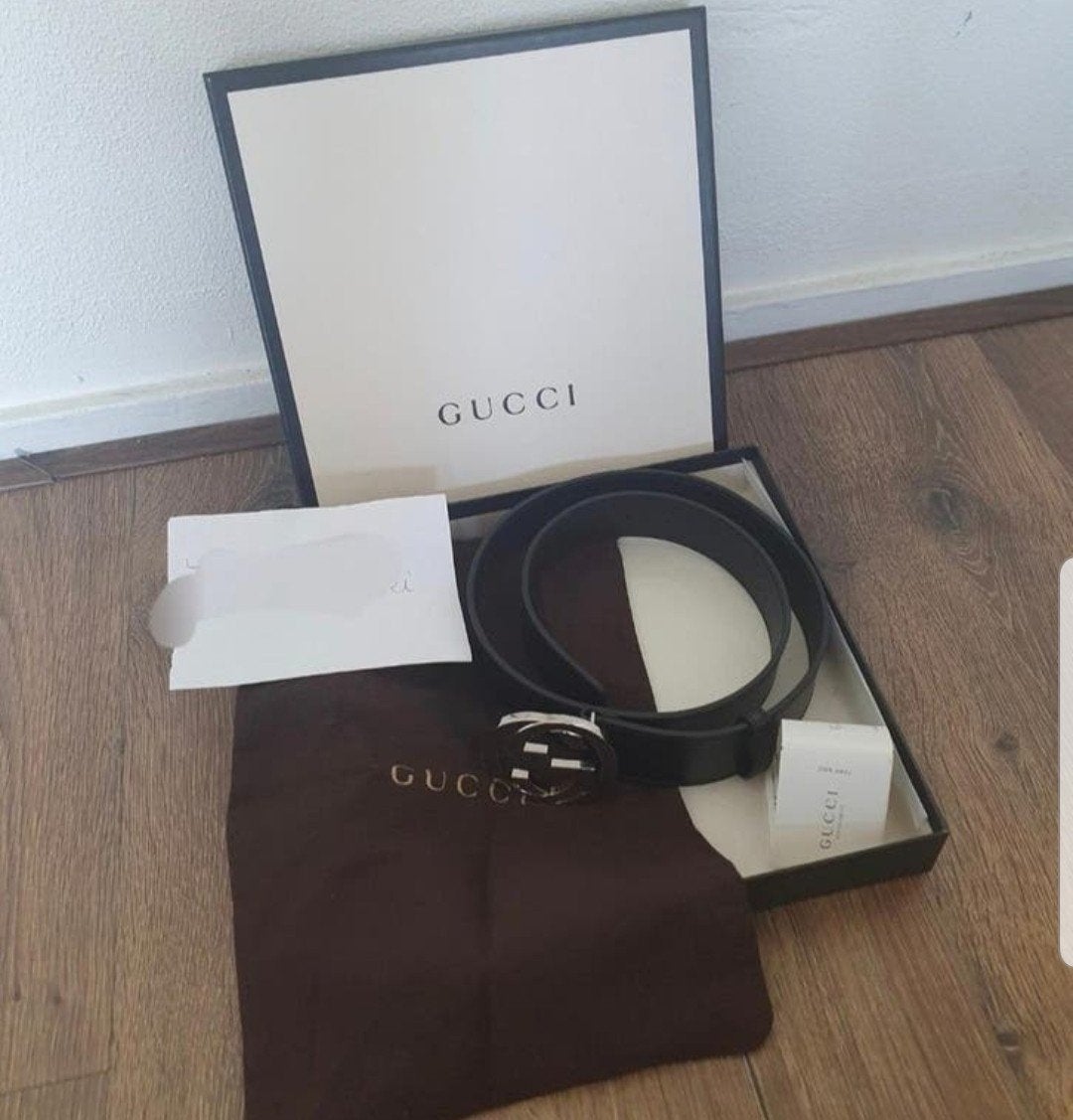 Orginele Gucci riem Nieuw, Ophalen, Zo goed als nieuw, Zwart, Handtas