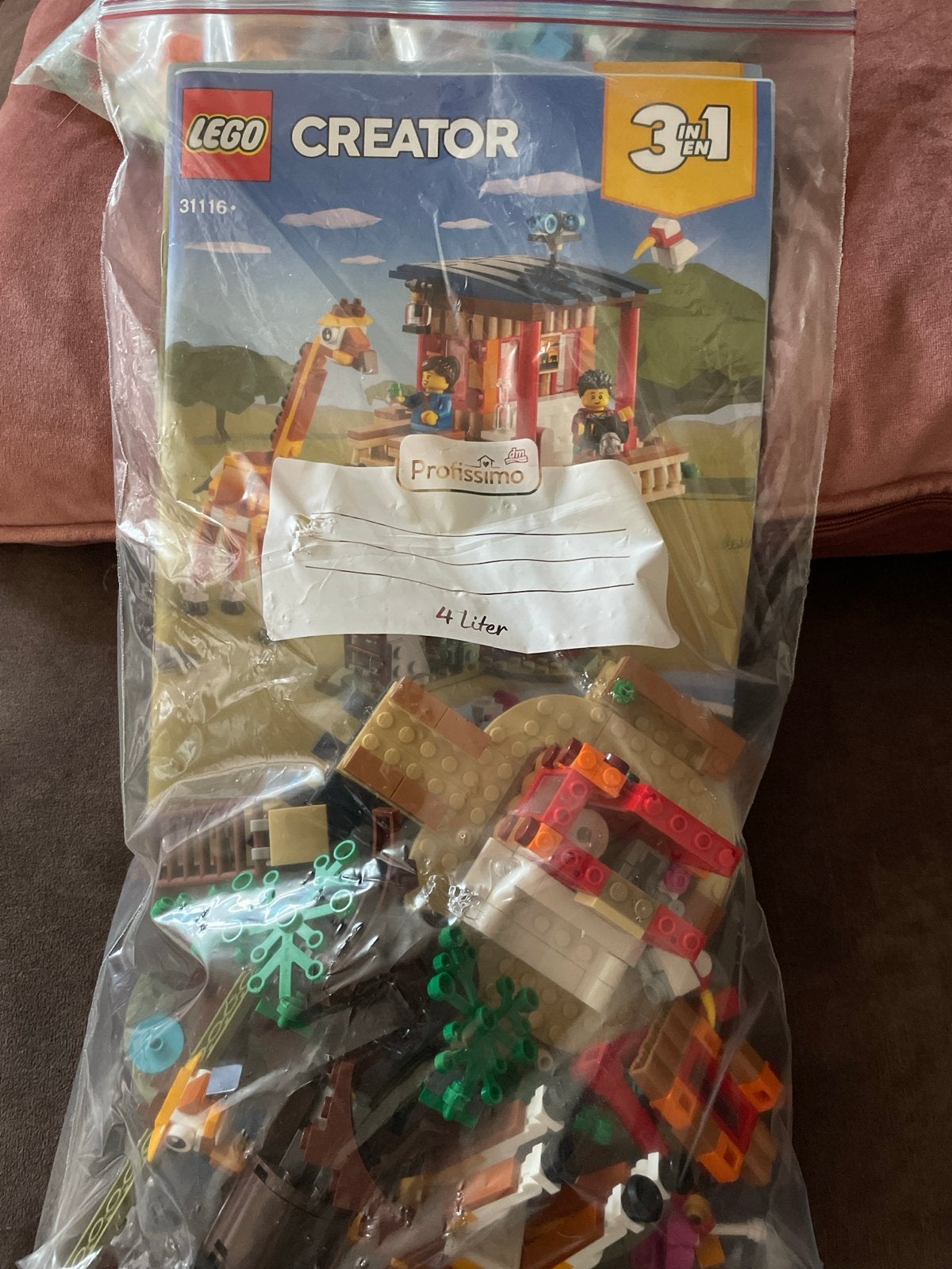 LEGO Creator 3-in-1 Safari Boomhut 31116, Ophalen, Gebruikt, Lego, Compleet