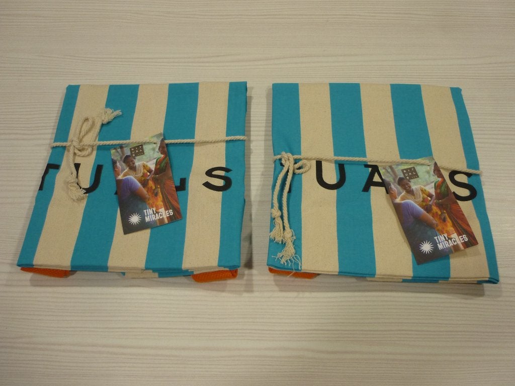 Nieuwe Rituals tas Summer Beach bag / strandtas /shopper, Ophalen of Verzenden, Nieuw, Blauw, 30 cm of meer
