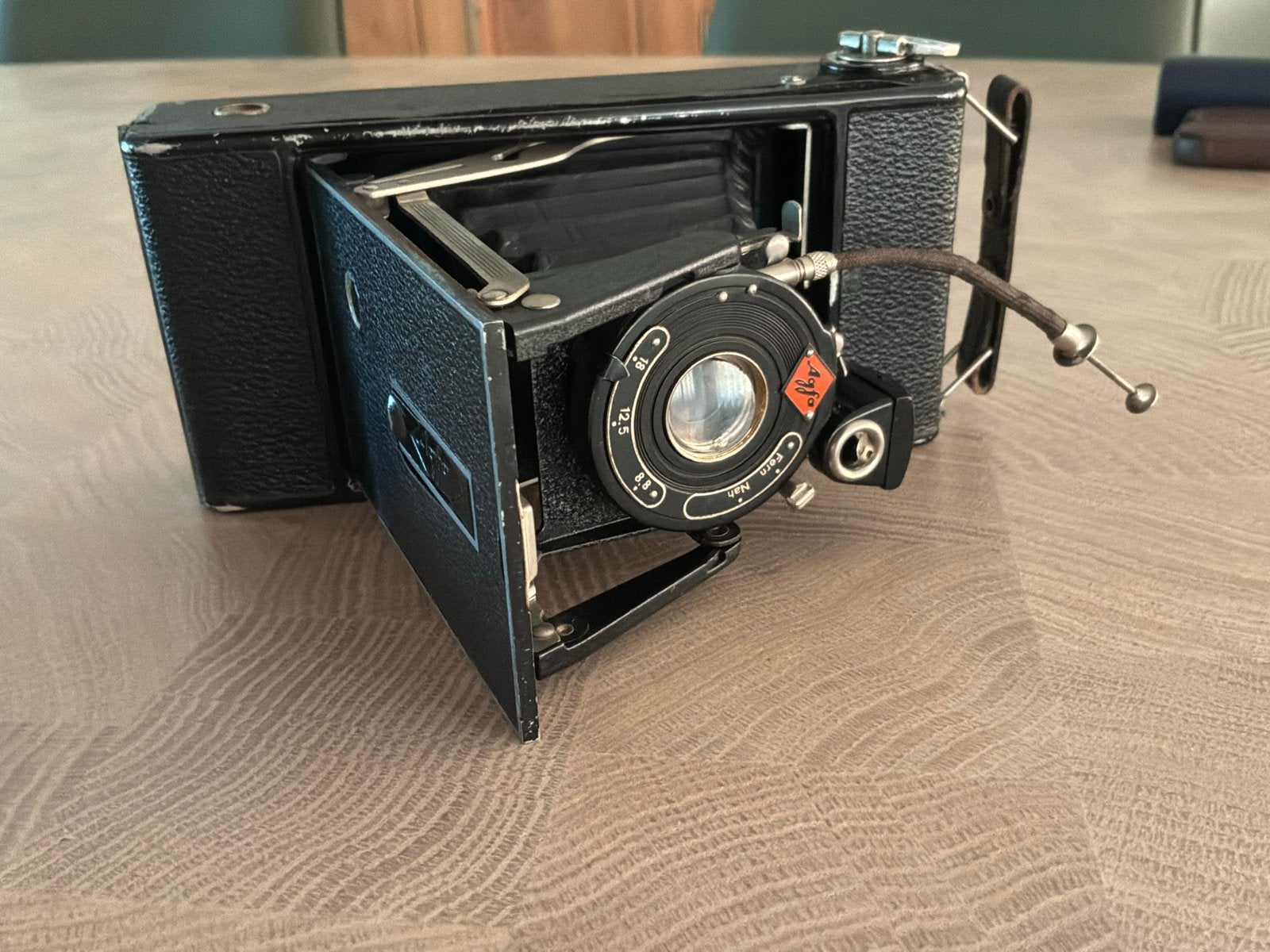 Vintage Agfa Billy Record II camera met leren tasje, Ophalen, Gebruikt, Compact, Overige Merken