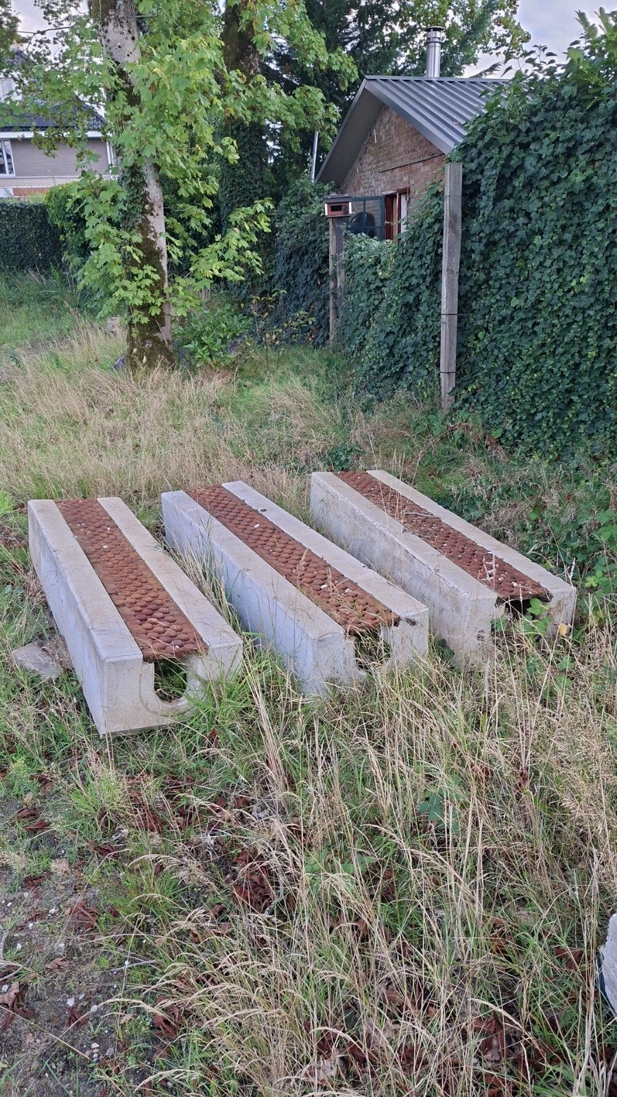 3 maal betongoot lijngoot, Ophalen