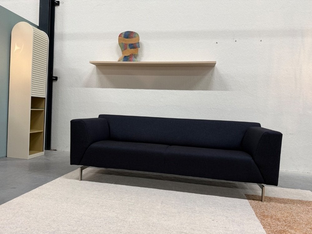 Als nieuw Rolf Benz Linea Bank stof Design 215, Huis en Inrichting, ROLF BENZ, Driepersoons, 75 tot 100 cm, Ophalen of Verzenden